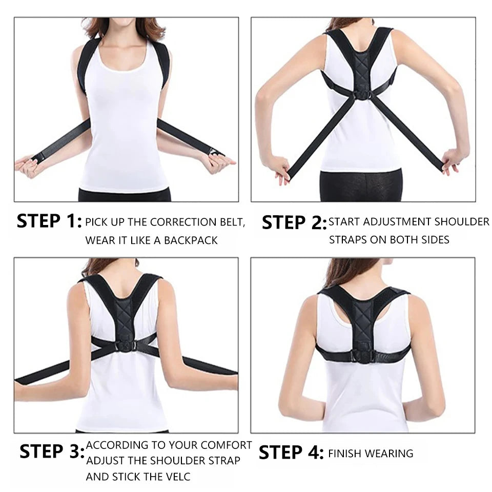 Adjustable Posture Corrector Back Support Belt Support Shoulder Spine Support Lumbar Protector Posture Orthopedic Belts Women