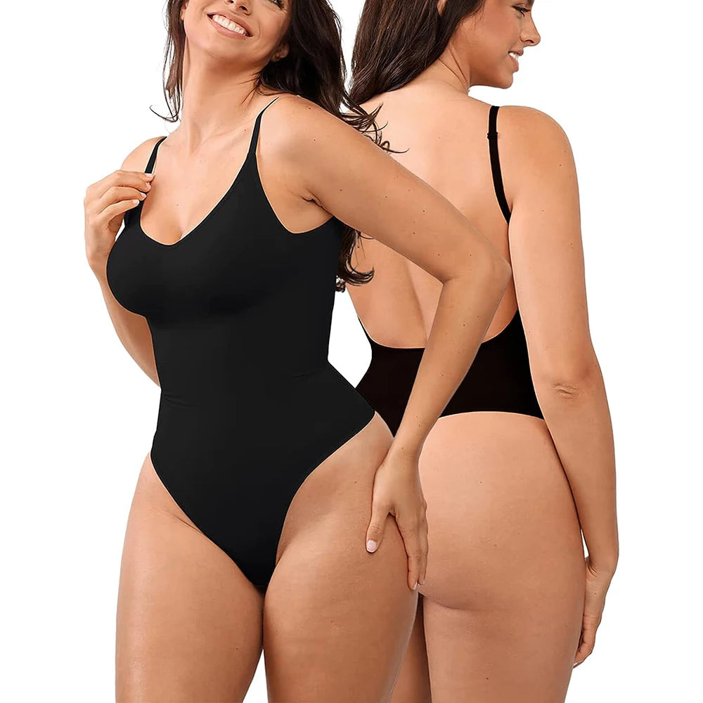 Backless Body Shaper Thong Seamless Tummy Control Butt Lifter Body Shaper Corset Slimming Tank Tops