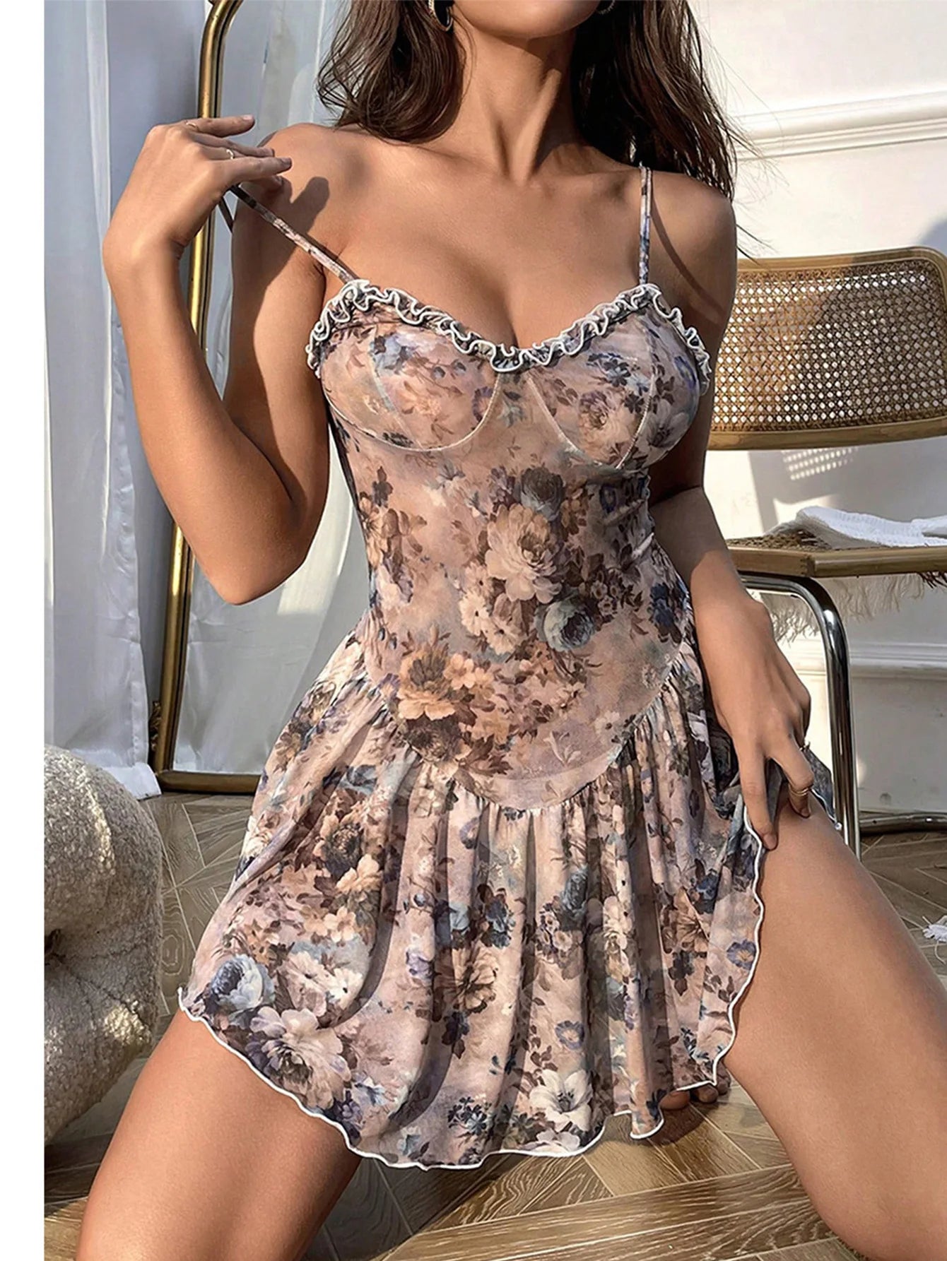 ~nora~nightgown Women pajamas push up adult sexy nightgowns