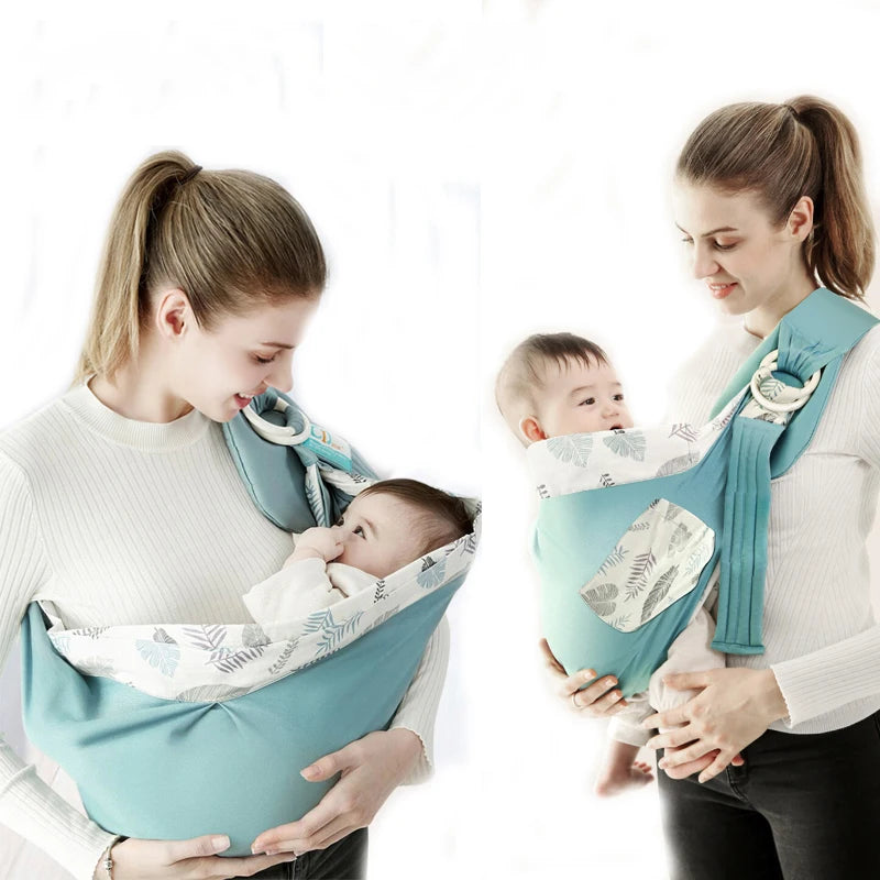 Baby Wrap Newborn Sling Dual Use Baby Nursing Cover Carrier Mesh Fabric